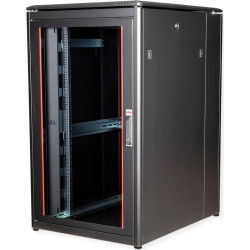 Roline 19-inch network cabinet Pro 26 U, 800x1000 WxD Glass door black
