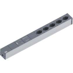 Bachmann 19" socket strip GVS, 5xT13 sockets