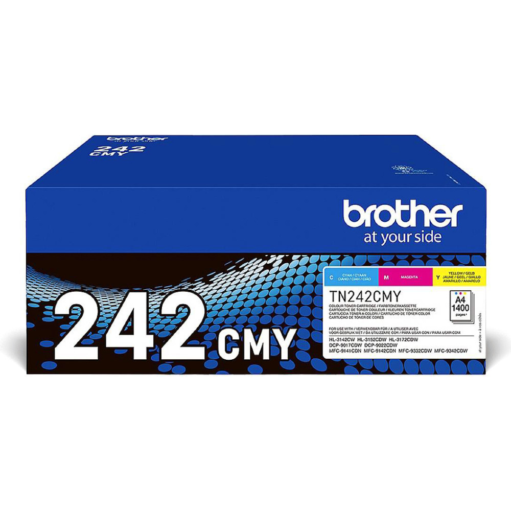 Brother TN-242CMY tonera kārtridžs 1 pcs Oriģināls Tirkīzzils, Fuksīns, Dzeltens