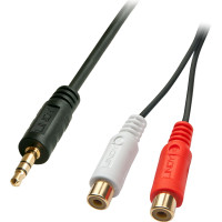 Lindy Audio/Video Adapter Cable - 3,5mm Male/2x RCA Phono Female