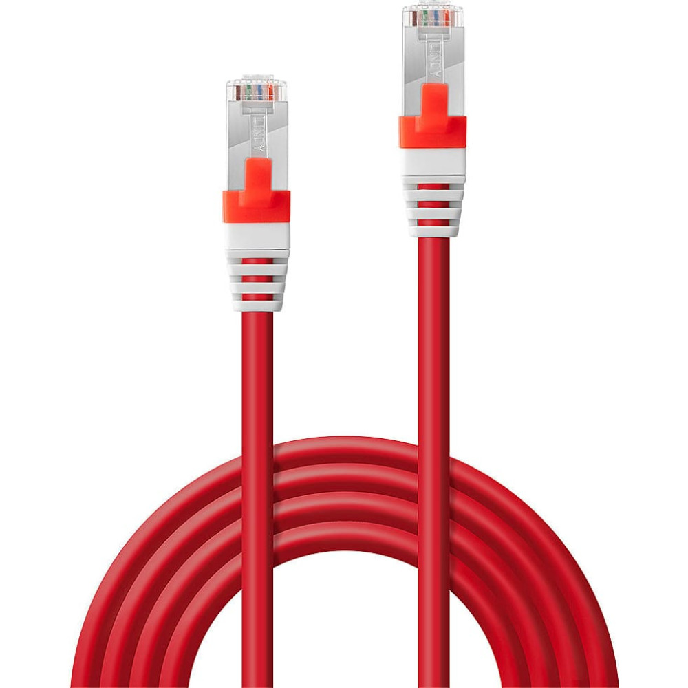 Lindy 5m Cat.6A S/FTP LSZH Network Cable, Red