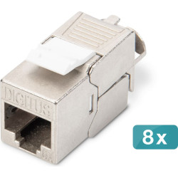Digitus CAT 6A Keystone Module, shielded, toolfree Modul - 8 pcs.
