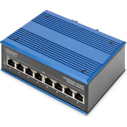 Digitus 8 Port Gigabit Ethernet Network Switch, Industrial, Unmanaged