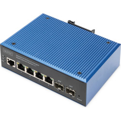 Digitus Industrial 4+2 port L2 managed Gigabit Ethernet PoE switch