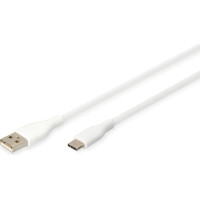 Digitus USB-C silicone connection cable, 0.5m, white