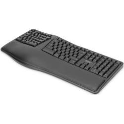 Digitus Ergonomic Keyboard, Wireless, 2.4 GHz