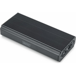 Digitus USB M.2 hard disk enclosure, SSD, external, NVMe, 40Gbps, USB 4.0, aluminum, toolfree