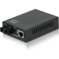 Level One LevelOne FVT-2401 tīlkla mediju pārveidotājs 100 Mbit/s 1310 nm Viens režīms Melns