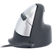 R-Go Tools R-Go Maus HE ergonomisch rechts USB mittel schwarz/sil retail