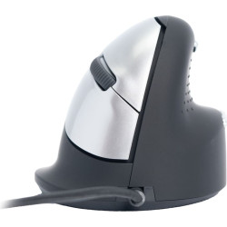 R-Go Tools R-Go Maus HE ergonomisch rechts USB mittel schwarz/sil retail