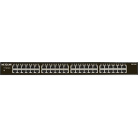 Netgear GS348 Nepārvaldīts Gigabit Ethernet (10/100/1000) 1U Melns