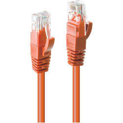 Lindy 15m Cat.6 U/UTP Network Cable, Orange