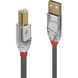Lindy 3m USB 2.0 Type A to B Cable, Cromo Line