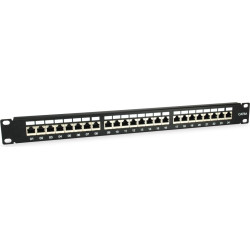 Equip Patchpanel 24x RJ45 Cat6A 19" 1HE schwarz