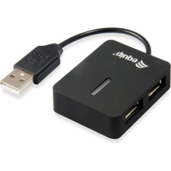 Equip USB-Hub 4-Port 2.0  ->4x2.0      ohne Netzteil schwarz