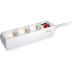 Equip Steckdosenleiste 3-fach Schuko 1,5m Kabel mit Schalter
