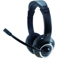 Conceptronic POLONA Austiņas Vadu Zvani / mūzika USB Type-A Melns