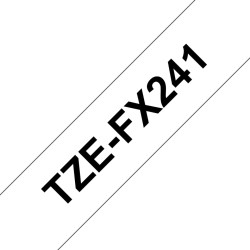 Brother TZE-FX241 marķēšanas lenta Melns uz balta TZ