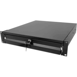 Intellinet 19" Schublade 2HE abschließbar 466mm tief schwarz