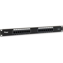 Equip Patchpanel 16x RJ45 Cat5e 19" 1HE ungeschirmt schwarz