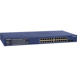 Netgear GS724TP-300EUS tīkla pārslēgs Vadīts L2/L3/L4 Gigabit Ethernet (10/100/1000) Power over Ethernet (PoE) Zils