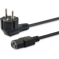 Equip 112121 elektrības kabelis Melns 3 m IEC C13 CEE7/7
