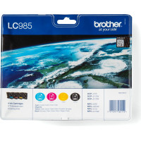 Brother LC985VALBP tintes kārtridžs 4 pcs Oriģināls Melns, Tirkīzzils, Fuksīns, Dzeltens