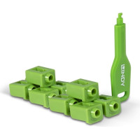 Lindy SFP Port Locks Green, 10x + 1 Key