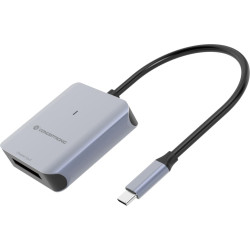 Conceptronic BIAN08G karšu lasītājs USB 3.2 Gen 2 Type-C Pelēks