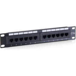 Equip Patchpanel 12x RJ45 Cat5e 10" 1HE ISDN