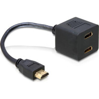 Delock Adapter HDMI male to 2 x HDMI female