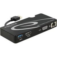 Delock Adapter USB 3.0 to HDMI / VGA + Gigabit LAN + USB 3.0