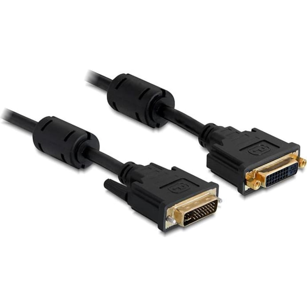 Delock Extension cable DVI 24+5 male > DVI 24+5 female 3 m black