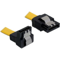 Delock SATA 6 Gb/s Cable straight to downwards angled 30 cm yellow