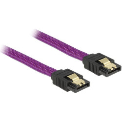 Delock SATA 6 Gb/s Cable 20 cm violet