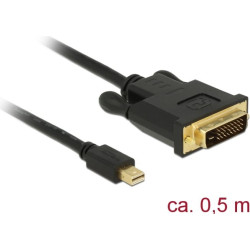 Kabelis miniDisplayPort1.1 > DVI24+1, M/M, 50cm, Delock