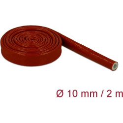 Delock Fire-Proof Sleeving Silicone-Coated 2 m x 10 mm red