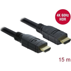Delock Active HDMI Cable 4K 60 Hz 15 m