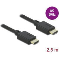 Delock High Speed HDMI Cable 48 Gbps 8K 60 Hz 2.5 m