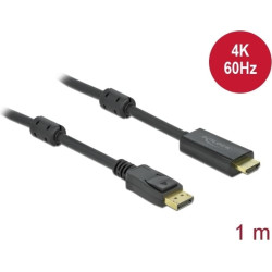 Delock Active DisplayPort 1.2 to HDMI Cable 4K 60 Hz 1 m
