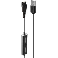 Lindy USB Type A to Quick Disconnect (Jabra) Headset Adapter