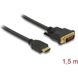 Delock HDMI to DVI 24+1 cable bidirectional 1.5 m