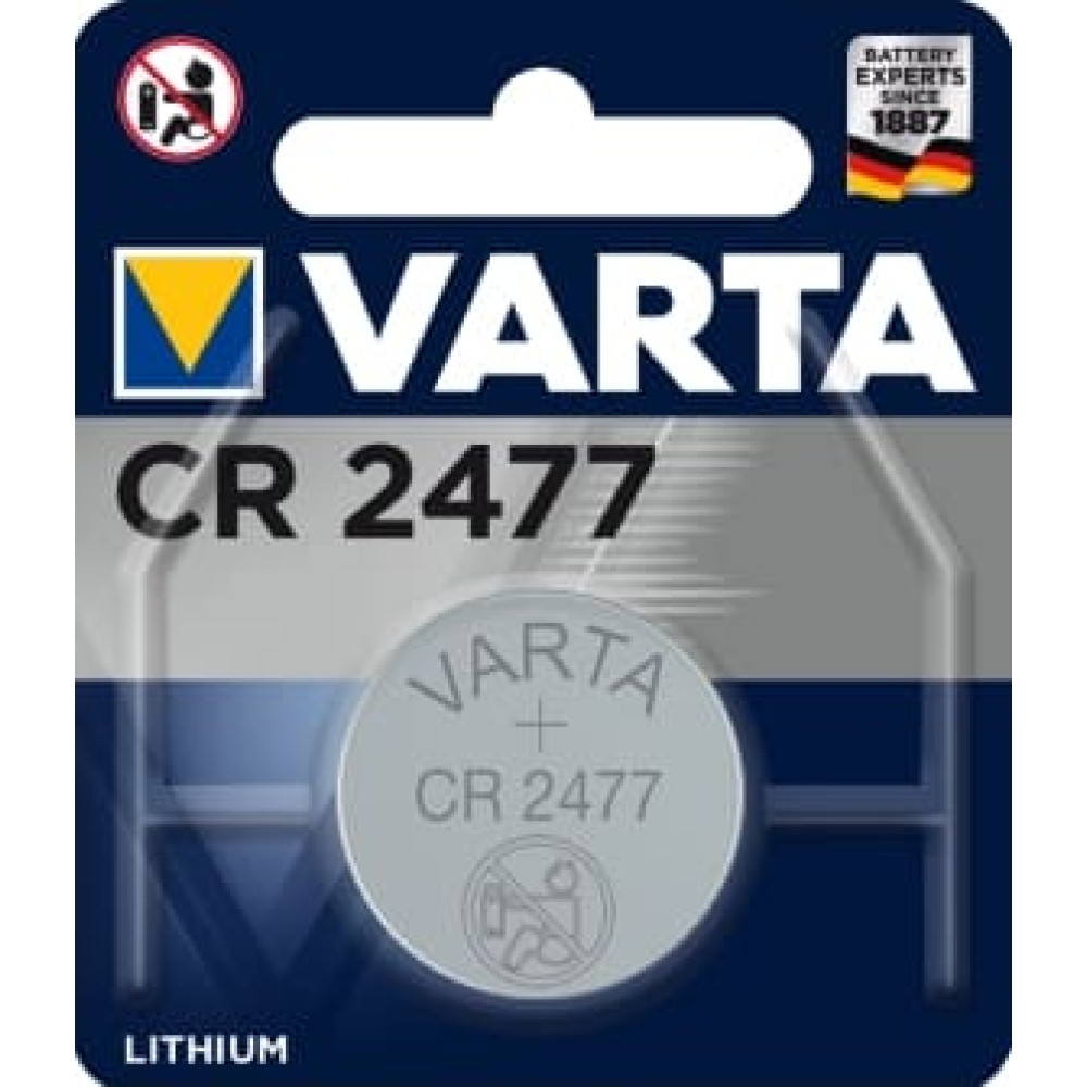 Varta Batterie Knopfzelle CR2477 3V 650mAh Lithium      1St.