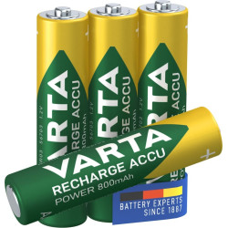 Varta Akku RECHARGE Power    AAA HR03  800mAh           4St.