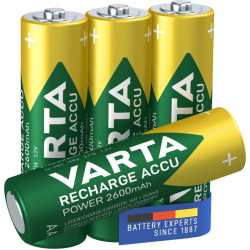 Varta Akku RECHARGE Power    AA  HR6  2600mAh           4St.