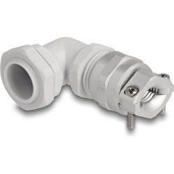 Delock Cable Gland with strain relief and bending protection 90° angled PG13,5 grey