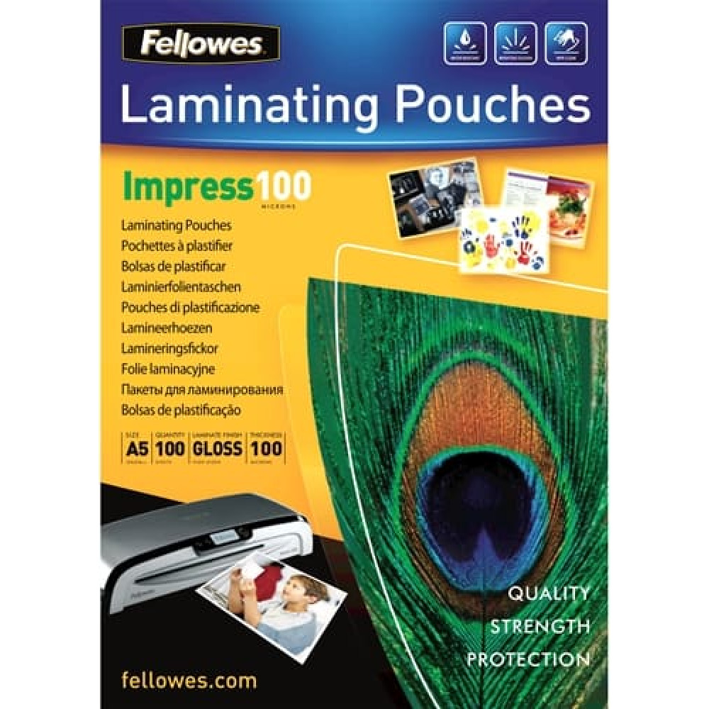 Fellowes Laminierfolie Impress   A5 100Mikron glänzend  100P