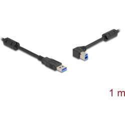 Delock USB 5 Gbps Cable Type-A male to Type-B male 90° left angled 1 m