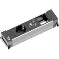 Bachmann POWER FRAME Small 1x earthing contact 1x USB Charger 1x ABD