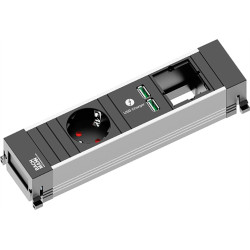 Bachmann POWER FRAME Small 1x earthing contact 1x USB Charger 1x ABD